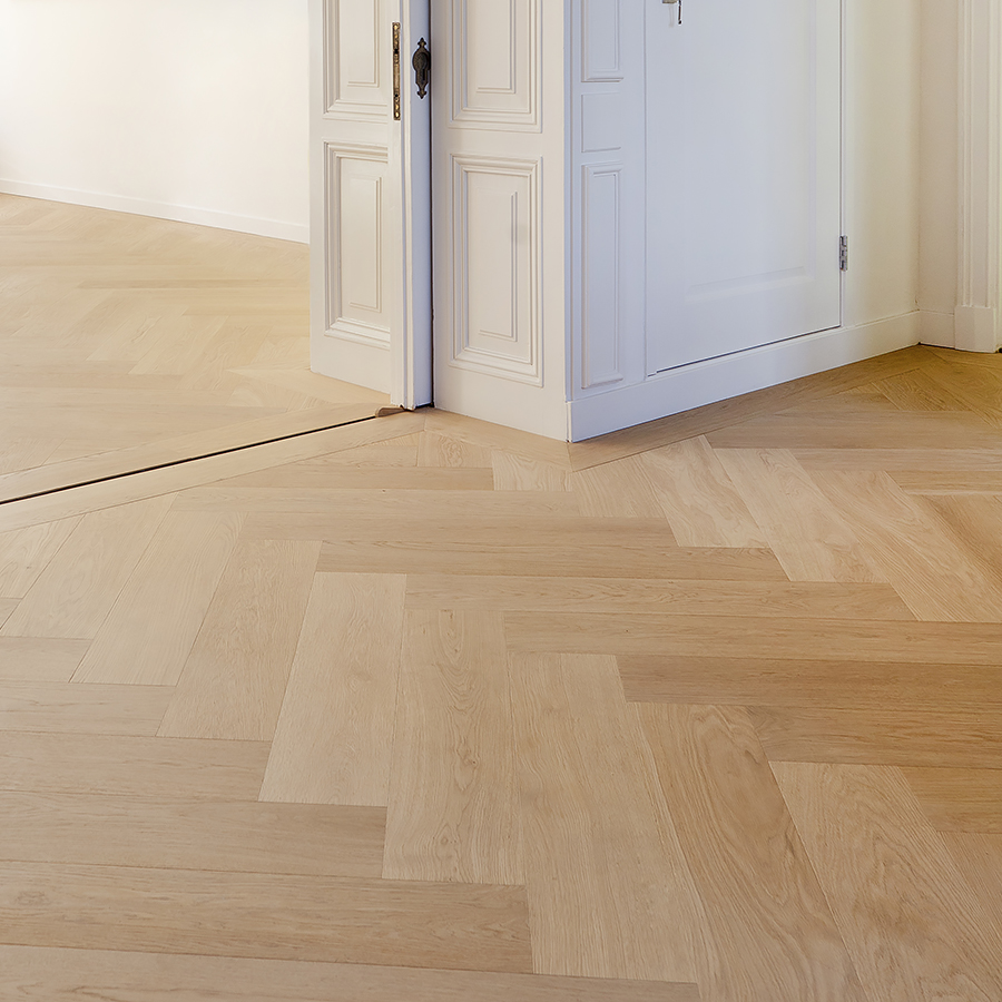Ebony and Co Project Amsterdam Herringbone Continental Oak