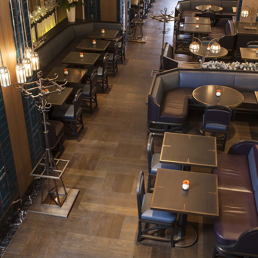 Ebony and Co project Restaurant Coffee Mania Antique American White Oak