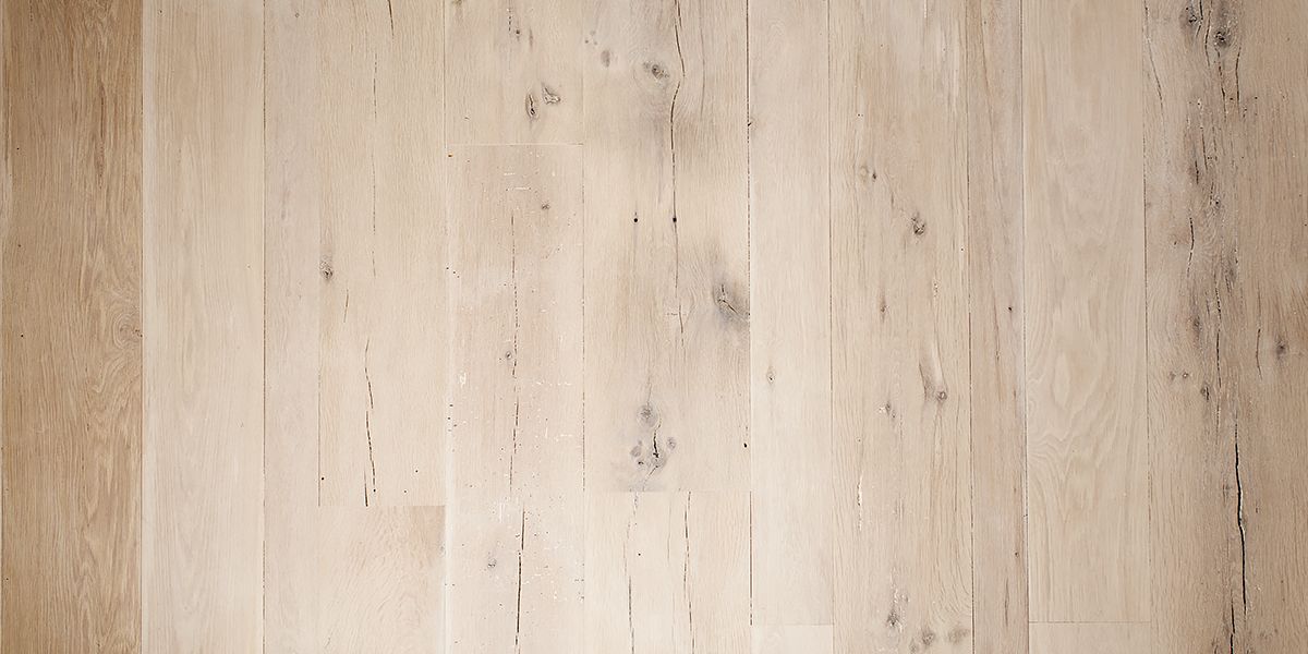 Ebony and Co Antique American White Oak Extra Faded Ultramatt Poly wide planks