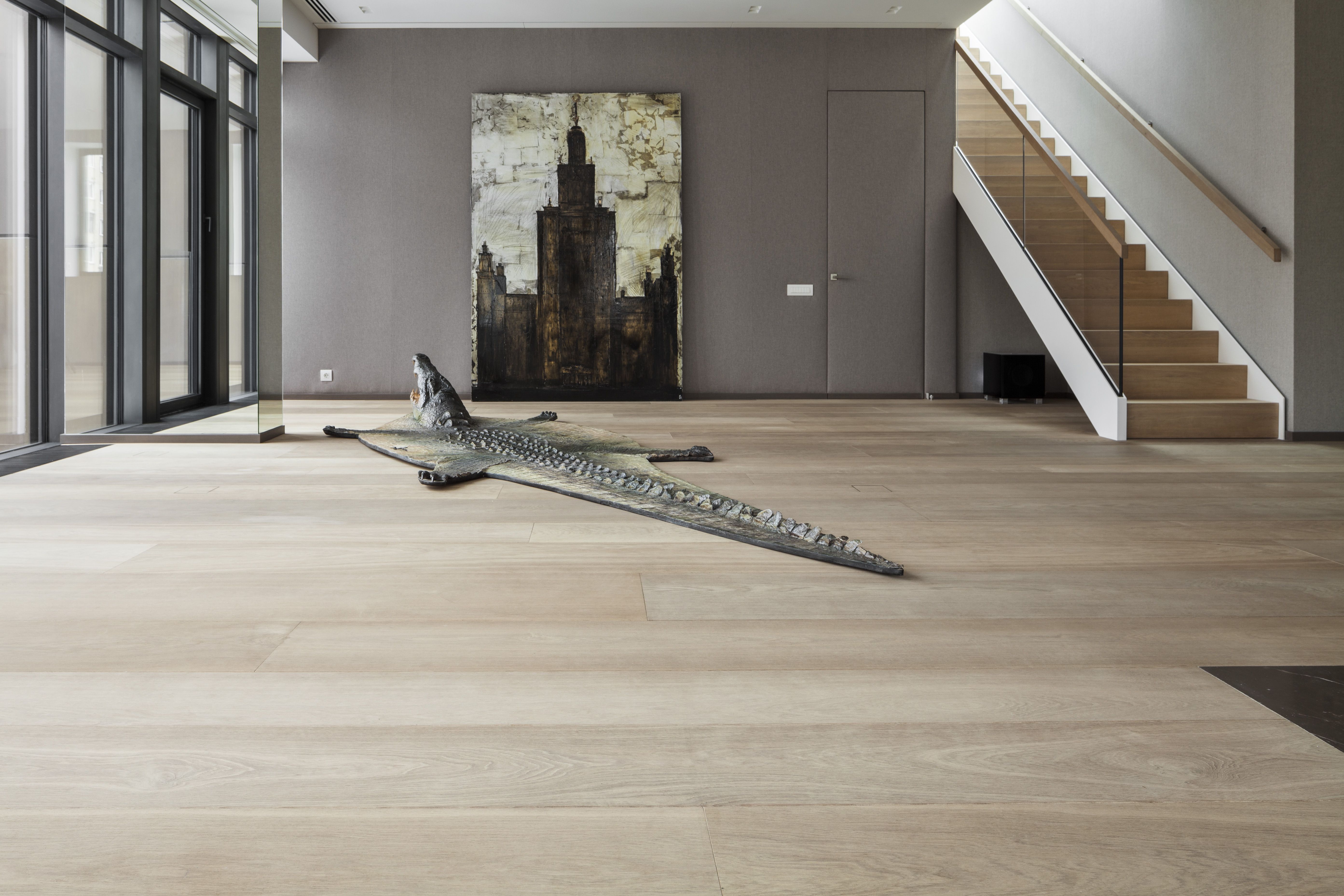 Ebony and Co project continental oak wide planks clear grade