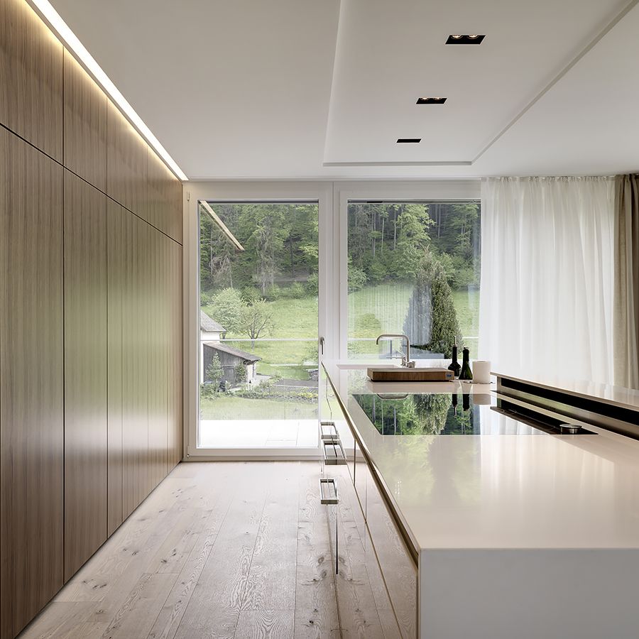 Ebony and Co project Lakeview Penthouse American White Oak