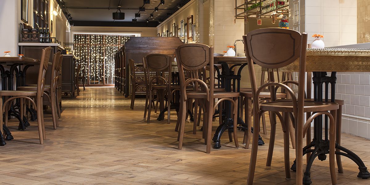 Ebony and Co project Restaurant Coffee Mania Antique American White Oak